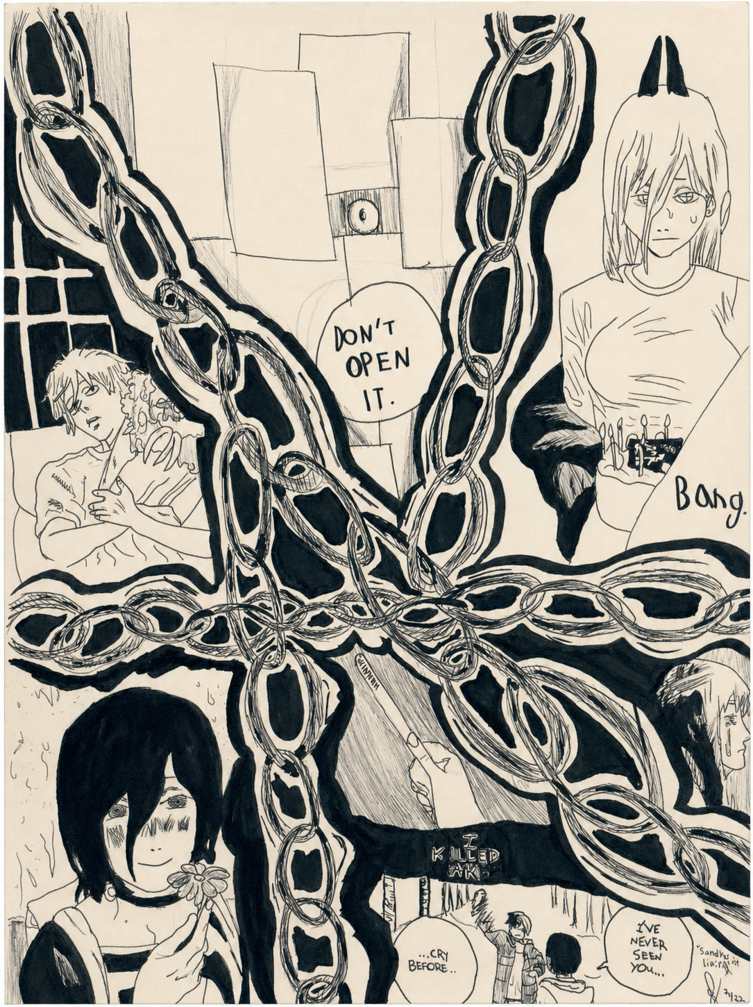 Don't Open It original drawing